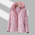 thumbnail image 3 of Imperméable pour Femmes, Veste de Course Coupe-Vent et Imperméable à une Seule Couche avec Imprimé Feuille d'Érable pour Extérieur, 3 of 4