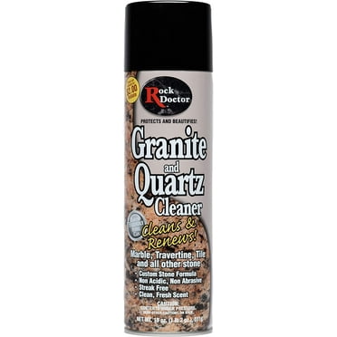 Rock Doctor Granite Cleaner Cleans & Renews Surfaces 18 oz Surface Cleaner Spray, Granite, Marble, Quartz Countertop Cleaner, Cleaning Spray for Vanity, Table Top, Kitchen Counters, Stone Surfaces