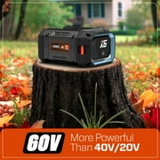 Senix Speedcut 60V Brushless Cordless Chainsaw, 18-Inch, 4Ah Battery & 3A Charger Included,CSX6-M1