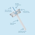 thumbnail image 6 of (3 pack) YAYA My First Travel Tumbler for Preschool & Kids 3+, Insulated Stainless Steel Tumbler with Reusable Silicone Straw & Spill-Proof Lid, Cup Holder Compatible, BPA-Free, 12oz, Blue, 6 of 11