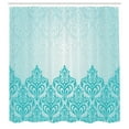thumbnail image 3 of Ambesonne Blue Shower Curtain, European Victorian Design, 69"Wx84"L, Blue, 3 of 5