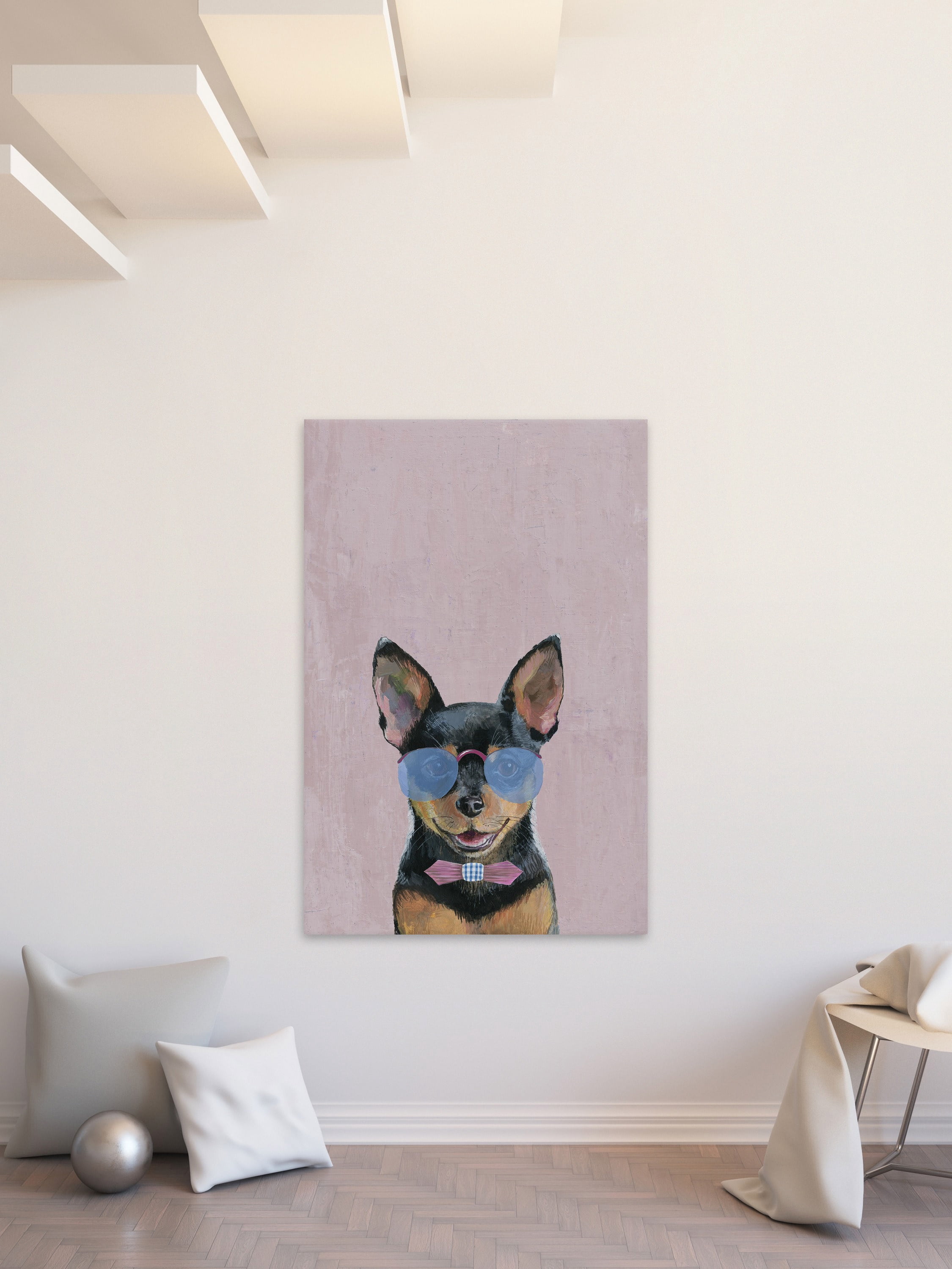 Marmont Hill "Astounding Dog" Painting Print on Wrapped Canvas