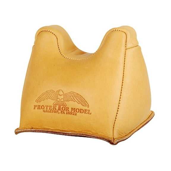 Protektor Standard Front Shooting Rest Bag Leather Tan Filled