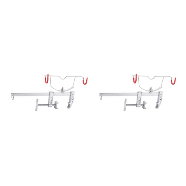 Justharion Metal Clamp On Fishing Rod Holder Bracket Rack Device for Canoe Raft Kayak Secure and Reliable water drop S 2Set