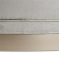 thumbnail image 5 of Michael Amini Malibu Crest Faux-Suede  Cocktail Ottoman - Doeskin/Chardonnay, 5 of 8