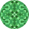 thumbnail image 1 of Ahgly Company Machine Washable Indoor Square Transitional Neon Green Area Rugs, 3' Square, 1 of 7
