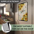 thumbnail image 6 of FUIALDOLG Rv Door Window Shade, Half-Fold Design Camper Sun Shade Windshield Blackout Cover, Yellow Sunflower Dragonfly RV Accessories Fits for Interior Door Window 17.3 x 26 inch, 6 of 7