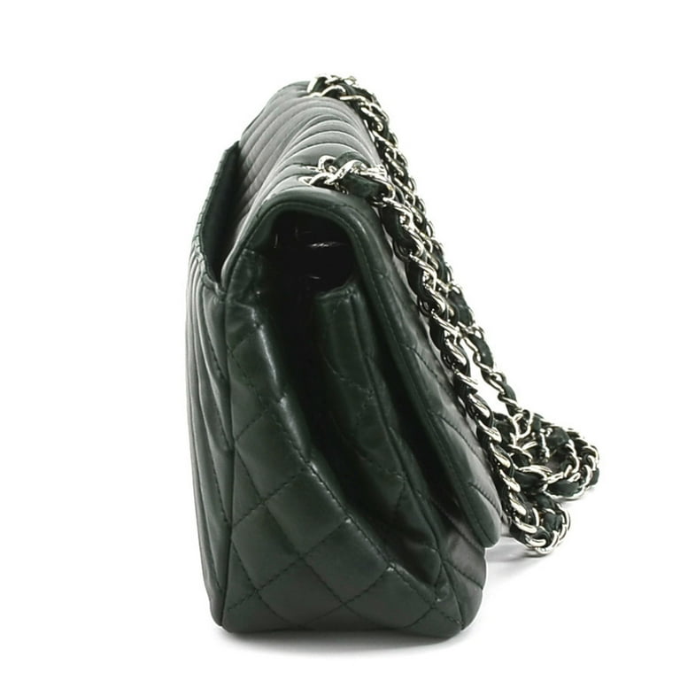 茶*様 Chanel Silver ヴィンテージバッグ Lot - Chanel Classic Flap Silver Sequin Shoulder Bag