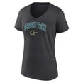 thumbnail image 2 of Women's Charcoal Georgia Tech Yellow Jackets Campus V-Neck T-Shirt, 2 of 3