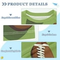 thumbnail image 2 of FORMRS Boys Rash Guard Short Sleeves Swim Shirt Quick Dry UPF 50+ Sun Protection, Sizes 3-12T, Game Day Footballs, 2 of 6
