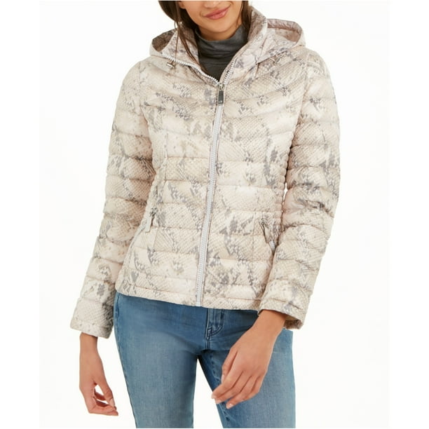 Calvin Klein Chaqueta de plumón plegable para mujer, color beige - Main Image