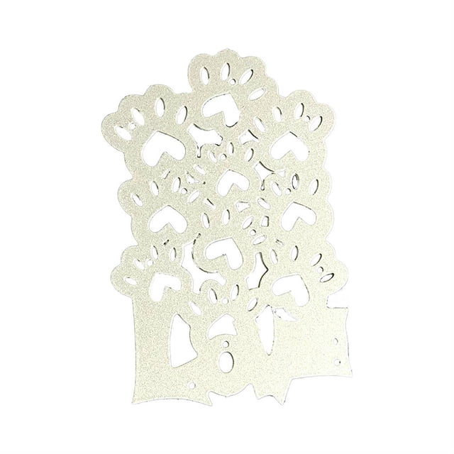 Inteprter Troquel de corte Hueco Pata de perro AMOR Acero al carbono Adorable Delicado Relieve Plantilla Plantilla de corte para DIY Tarjeta de regalo Artesanía Inteprter HA019835-00