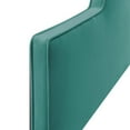 thumbnail image 4 of Modway Dawn Twin Modern Performance Velvet Headboard in Teal Green, 4 of 6