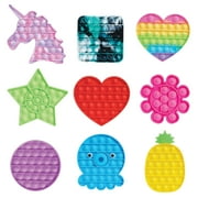 Fidgetz Pop Em's Assortment Fidget Toys, Each Sold Separately, Styles May Vary, Button Sensory Toys for Kids and Adults, Anxiety and Stress Relief Toys, Kids Toys for Ages 3 Up, Gifts and Presents