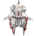 thumbnail image 4 of Halloween Pennywise Costume Horror Pennywise The Costume Outfit For Women Girls Outfits, 4 of 5