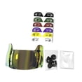 thumbnail image 4 of Visor de fútbol Protección facial Visor Protección solar Partes resistentes a los rasguños Visor de casco de hockey para adultos Helmets de fútbol Oro, 4 of 8