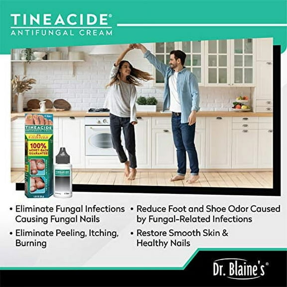 Dr.Blaines Tineacide Antifungal Cream, 1.25 OZ (Pack of 3)
