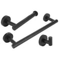 thumbnail image 3 of LAFGUR 3xTowel Storage Rack Wall Mount Paper Holder Clothes Hook Hardware Kit Black, 3 of 8