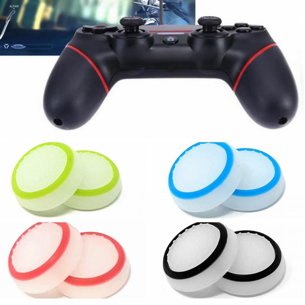 2Pcs Game Accessory Protect Cover Silicone Thumb Stick Grip Caps For PS4 PS3 
