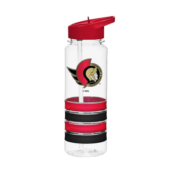 25OZ TEAM COLOR BANDED WATER BOTTLE NHL OTTAWA SENATORS