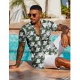 thumbnail image 3 of COOFANDY Men's Hawaiian Shirt Summer Beach Casual Short Sleeve Button Down Shirts Printed Clothing, 3 of 6
