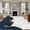 Navy Blue, variant on Navy Blue Gold Marble 2'x3' Rug, Modern Abstract Marble Crack Texture Non-Slip Soft Doormat Area Rugs for Entrance Bathroom Bedsides, Front Doormat Carpet for Kitchen Bedroom, Entryway Floor Mat
