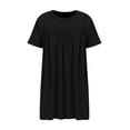 thumbnail image 6 of Summer Cute T Shirt Dresses Tent Big Hem Comfy Mini Short Dress Short Sleeve Crew Round Neck Casual Loose Dress Babydoll Girls Dress A Line Dress, 6 of 9