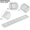 thumbnail image 4 of 60mm Aluminium Rectangular Cabinet Wardrobe Air Vent Grille Ventilation-Cover, 4 of 9