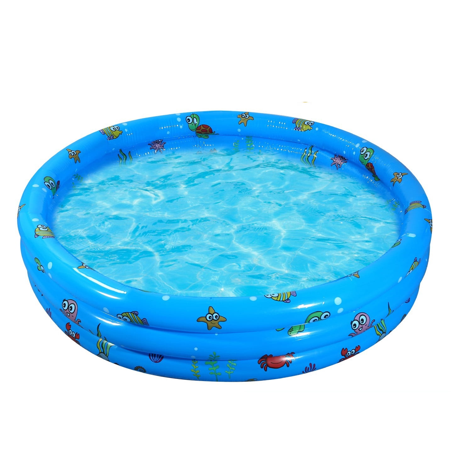iMountek Inflatable kids Pool, Blue Swimming Pool for Toddler, Blow Up