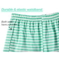thumbnail image 4 of Beezizac Girls Tank Top Pajamas – Size 12 Summer Shorts PJS Set Big Kids Clothes for Tween/Teens Green Stripe, 4 of 7