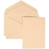 JAM Paper Wedding Invitation Set, Medium, 5 1/4 x 7 1/4, Ivory Card with Ivory Envelope and Ivory Simple Border Set, 50 cards
