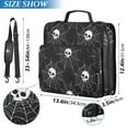 thumbnail image 3 of ALAZA Zipper Binder Skull in Web 3 Ring Trapper Keeper File Folder Organizer Bag, 3 of 8