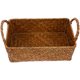 thumbnail image 3 of Cesta de almacenamiento tejida de ratán, cesta de almacenamiento portátil con asa, cesta de escritorio, soporte para pan, 3 of 8