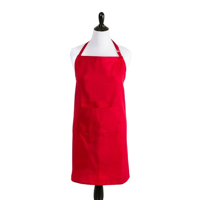 Delantal DII Talla Grande Rojo Tango de Algodón para Cocina