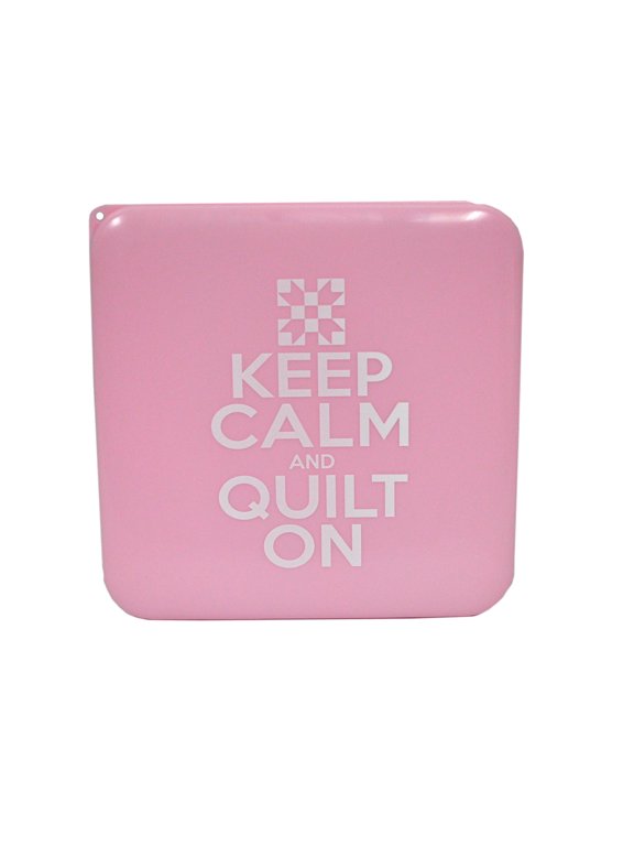 Keep Calm and Quilt On Pink Mask Case