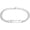 Silver Tone, variant on Custom ID Bracelets for Men Women, Personalized Custom Engraving Name Stainless Steel ID Engravable Bracelets Chain with Bag for Christmas Jewelry Gift