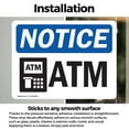 thumbnail image 3 of (2 Pack) ATM OSHA Notice Sign 7 Inch X 5 Inch Vinyl Label Decal Sticker Weather Resistant, UV Protected for Workplace, Business, and Construction Site, Made in the USA, 3 of 7