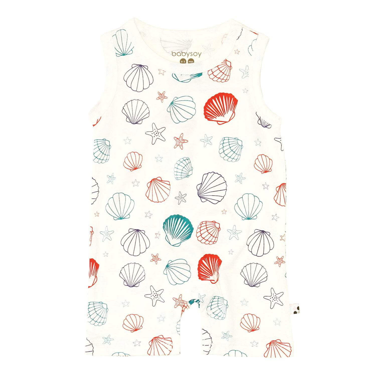 Organic Unisex Baby Summer Tank Romper Shortall 0-3 Months