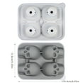 thumbnail image 2 of Bandeja para hielo Bandeja para hielo de silicona de 4 piezas Bandeja para hielo para barman Fabricación de cubitos de hielo, 2 of 3