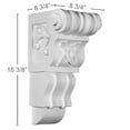 thumbnail image 2 of Ekena Millwork 8 3/4"W x 8 3/4"D x 16 3/8"H Colonial Corbel (4-Pack), 2 of 5