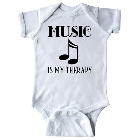 

Inktastic Music is my Therapy Gift Gift Baby Boy or Baby Girl Bodysuit
