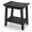 Black, variant on Bekvem Waterproof HDPE Shower Bench with Handle, Shelf and Adjustable Feet, White, Small