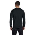 thumbnail image 2 of The Hanes Mens 52 oz ComfortSoft Cotton Long Sleeve T-Shirt - BLACK - M, 2 of 2