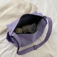 thumbnail image 2 of Bolsa de viaje de compras de gran capacidad informal de asas de embrague de hombro con cremallera pura JShteea Para Estrenar, 2 of 9