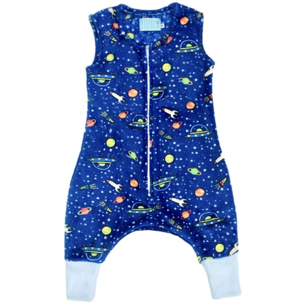 Saquito de dormir SMALLSOUL diseño de planetas para bebé azul oscuro