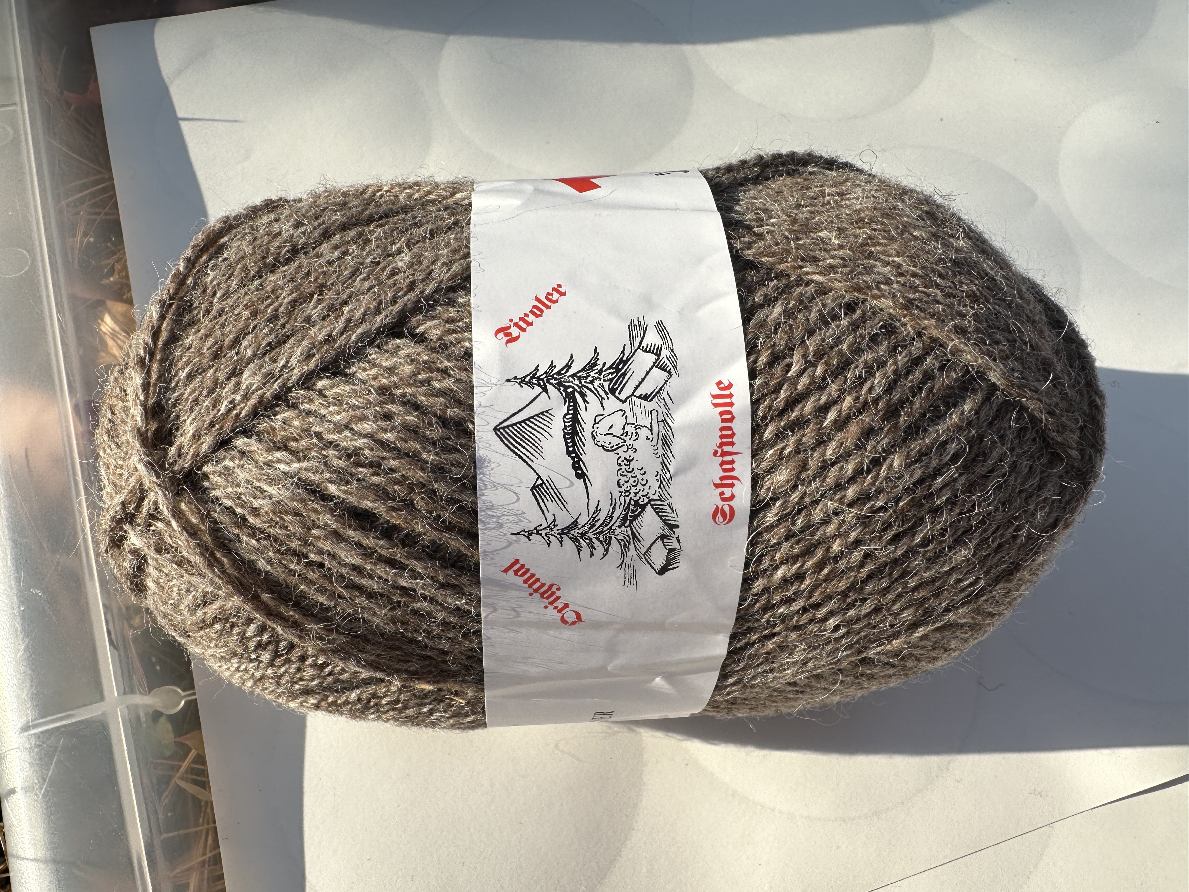 Wagner Fine Knitting Yarn in 50% Merino 50% Alpaca Wool (Light Brown-3593)