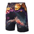 thumbnail image 4 of Pofeuu Explosive Fluid Splash Art Prin Men's Swim Trunks Quick Dry Bathing Suit Swimming Board Shorts Mesh Lining Beach Swimwear-XX-Large, 4 of 6