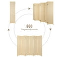 thumbnail image 4 of Hofitlead 6 Panel Bamboo Room Divider, 6 FT Tall Folding Privacy Screen, Portable Freestanding Wall Divider for Room,(Nature), 4 of 8