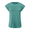 thumbnail image 4 of TYGHBN Women's Spring/summer Round Neck with Loose Short Sleeve T Shirt Athletic V Neck Shirts Women Womens Turtleneck Long Sleeve Juniors Graphic Tops Women's Long Sleeve T Shirts Womens Top Extra, 4 of 4