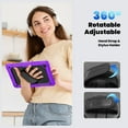 thumbnail image 5 of Rugged Case for Samsung Galaxy Tab A11+ SM-X230 2025/A9+ Plus SM-X210 11", with Build in Screen Protector Hand Strap Shoulder Strap Rotating Kickstand Shockproof Case Cover Galaxy Tab A11+ Plus/A9+, 5 of 7
